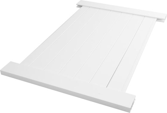 Açık Hava Dekoratif 6x8 Ayak Gizlilik Plastik Güzel Beyaz Vinil Pvc Çit Paneli