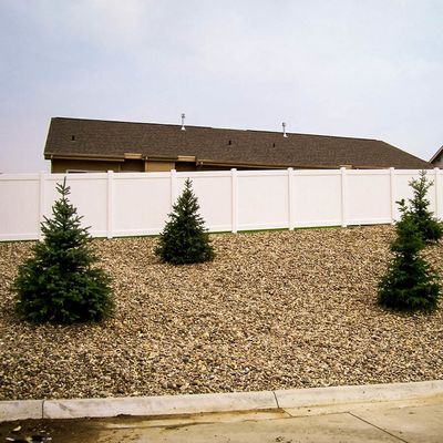 Amerikan Tarzı Vinil Gizlilik Çiti 6x8ft Bahçe ve Ev Duvarı İçin