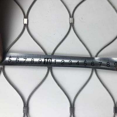 2mm Kablo Halat 50X50mm Açıklıklı Paslanmaz Çelik Halat Örgü, Hayvanat Bahçesi Çitleri için Darbe Emici, Keskin Kenarları Yok ve Ateşe Dayanıklı