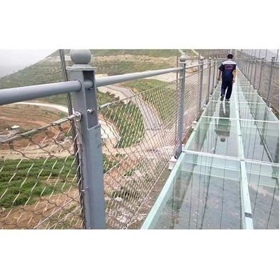 Güvenlik Eskrim İçin 30 * 30mm Esnek Güçlü Paslanmaz Çelik Halat Mesh