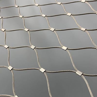 Muhafaza Güvenlik Bariyeri İçin Paslanmaya Dayanıklı Paslanmaz Çelik Tel Halat Mesh