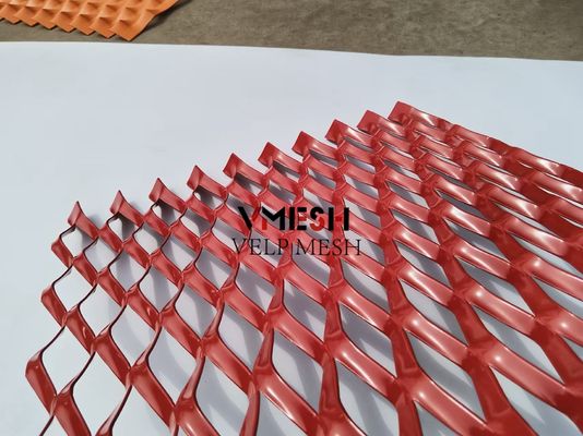 Dekoratif Alüminyum Genişletilmiş Mesh Tavan Cephesi Metal Mesh Metal Bölücü Yaprak