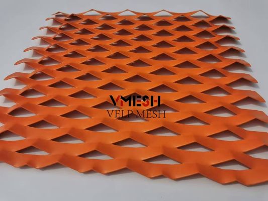 Mimarlık Metal Mesh Bina Cepheleri Tavan Paneli Alüminyum Metal genişletilmiş ağ