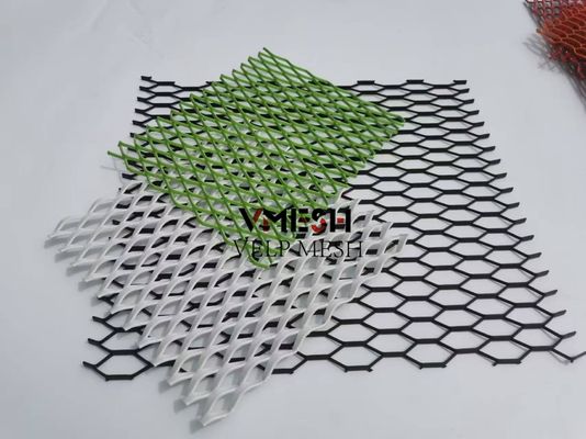 Mimarlık Metal Mesh Bina Cepheleri Tavan Paneli Alüminyum Metal genişletilmiş ağ