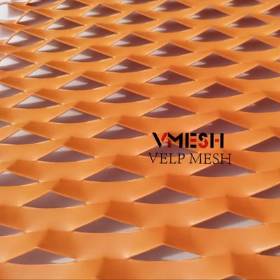 Dekoratif Alüminyum Elmas Genişletilmiş Metal Mesh Panel For Wall