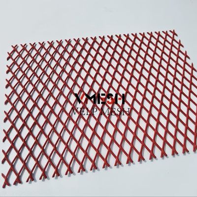 Dekoratif Alüminyum Elmas Genişletilmiş Metal Mesh Panel For Wall