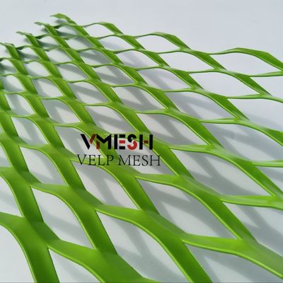 Dekoratif Alüminyum Elmas Genişletilmiş Metal Mesh Panel For Wall