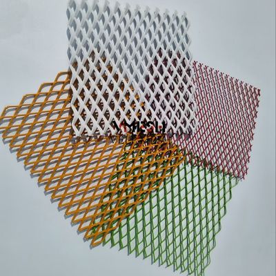 2mm plaka alüminyum genişletilmiş kaplama dekoratif örgü metal ekran