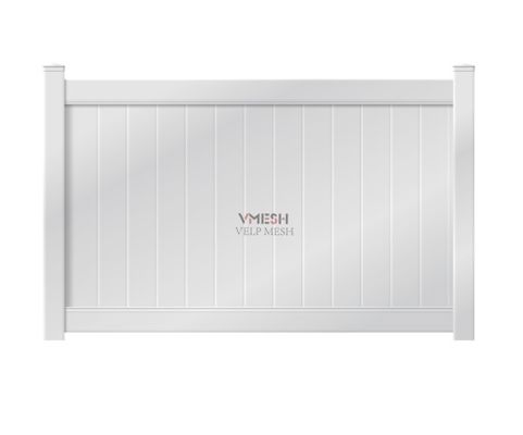Arka bahçeler için 6x8ft beyaz PVC gizlilik çit