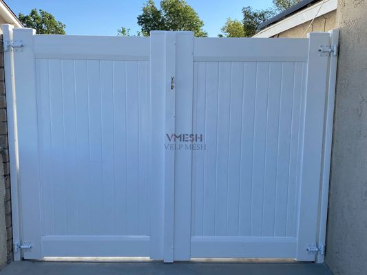 Kolay Birleştir Anti Ultraviyole Beyaz Pvc Gizlilik Çit Vinyl Ev Çit