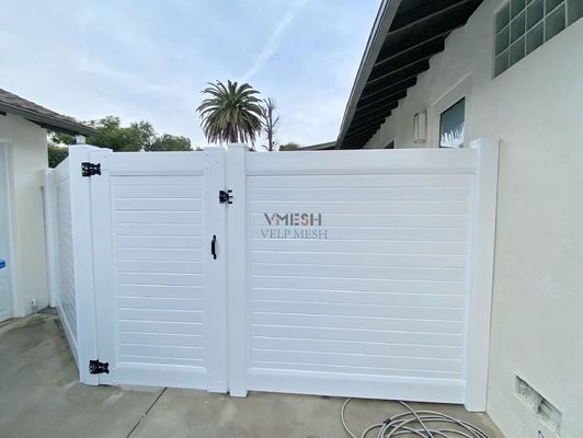 Beyaz PVC Gizlilik Çiti 6ftYx8ftG Ev Bahçesi İçin