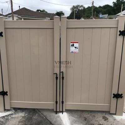 Beyaz PVC Gizlilik Çit Panelleri 6x8ft Düşük Bakım