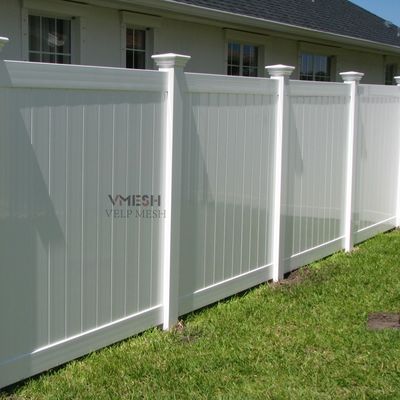 Kolay Birleştir Anti Ultraviyole Beyaz Pvc Gizlilik Çit Vinyl Ev Çit