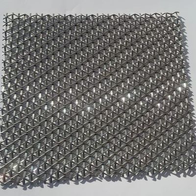 Dekoratif güçlü düz dokuma metal örgü mimari paslanmaz çelik tel örgü