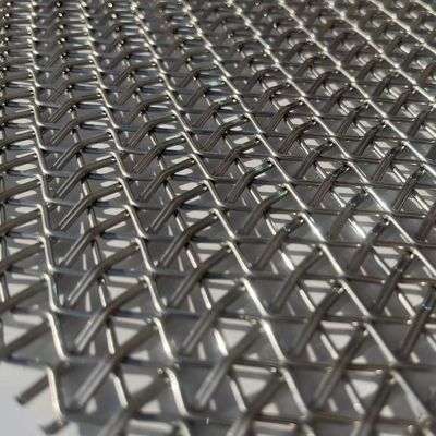Mimari Dekorasyon için Özel Paslanmaz Çelik Dokuma Mesh Panel