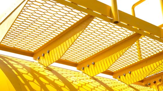 Hot Dip Galvanize Hexagonal Hole Catwalk Mesh için Genişletilmiş Metal Mesh