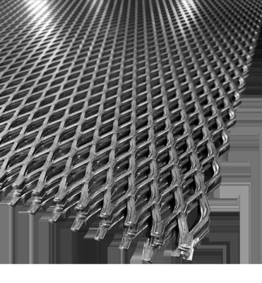 500g / m2 Çinko Kaplı Galvanizli Paslanmaya Karşı Genişletilmiş Metal Mesh Pencere Kuyu Kapağı