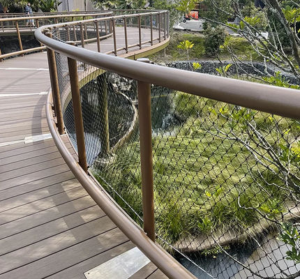 Elmas Delikli Şekle Sahip Esnek Paslanmaz Çelik Halat Örgü, UV Dayanımlı ve Güvenlik Çiti için 10 Yıl Garantili