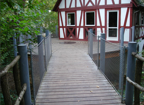 Elmas Delikli Şekle Sahip Esnek Paslanmaz Çelik Halat Örgü, UV Dayanımlı ve Güvenlik Çiti için 10 Yıl Garantili