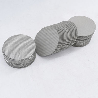 100 Mikron Sintered Metal 316 Paslanmaz Çelik Filtre Disk Çok Katmanlı Filtre