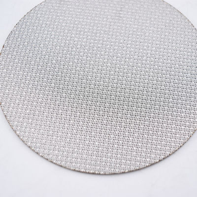 Yüksek Asit Direnci Paslanmaz Çelik 316 Çok Katmanlı Sintered Filtre Ekranı Yuvarlak Disk