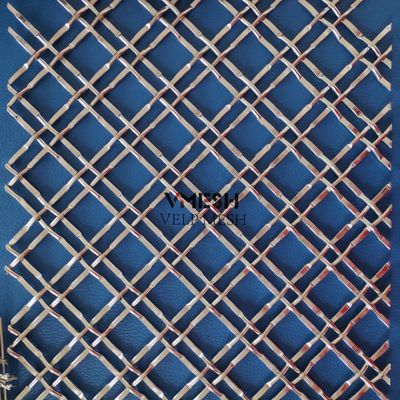 SS 304 Mimari Paslanmaz Çelik Dokuma Tel Metal Örgü Panel