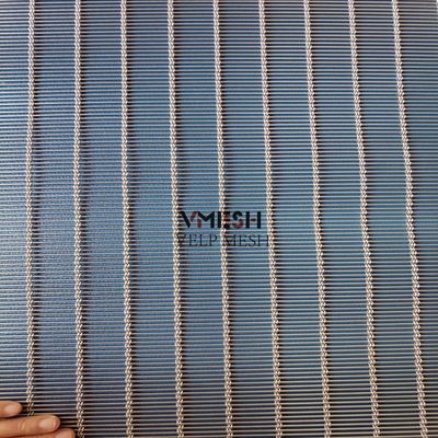 Dekoratif paslanmaz çelik kablo çubuğu Cephane perdesine dokunan metal tel örgü