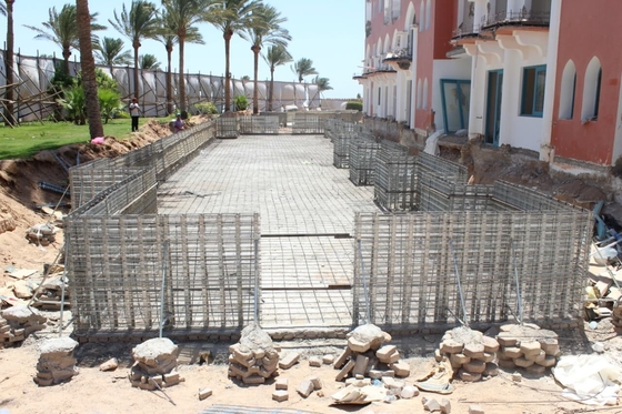 Kalıcı kalıplama için galvanizli çelik yüksek ribbed beton takviye ağı