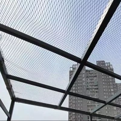 Paslanmaz Çelik 304 Yüksek Mukavemetli Tel Halat Mesh 50 * 50 Mesh Açılış Yapısal Kablo Mesh