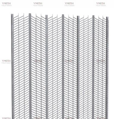 Korozyona dayanıklı Kaburga Çıtası Genişletilmiş Metal Galvanizli Sac Örgü