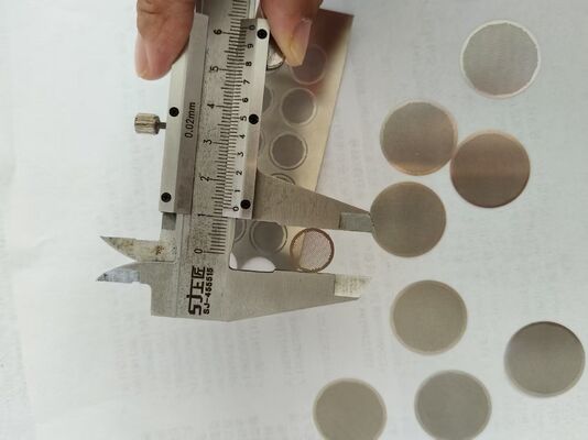 Çapak Yok Kimyasal Freze 1mm SS304 Aşındırma Örgü Filtre Diski