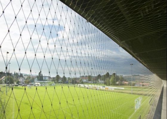 Paslanmaz Çelik Halat Tel Örgü 3.0mm 3.2mm PVDF Kaplı Güvenlik Ağı
