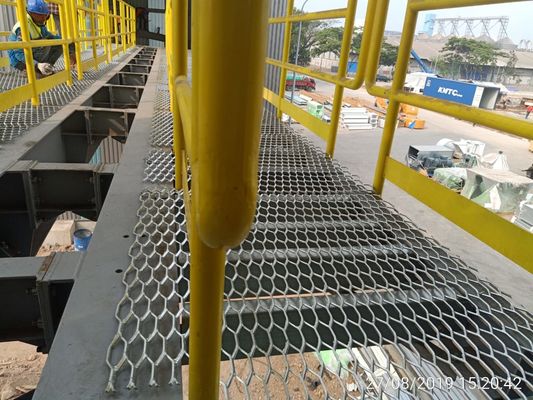 Hafif Çelik Yükseltilmiş Elmas Delik Genişletilmiş Metal Hasır Ağır Hizmet