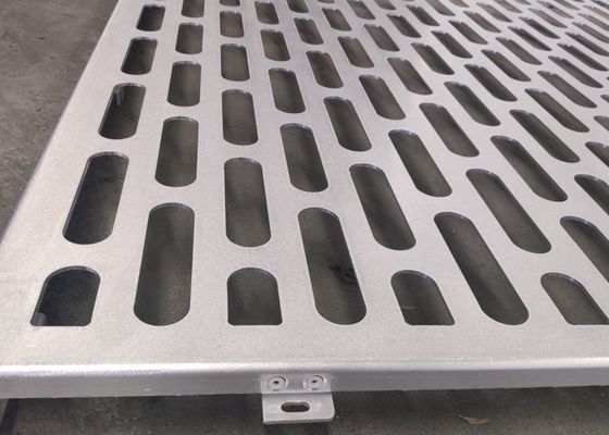 Dekoratif Cepheler için Alüminyum Oluklu Delikli Metal Panel