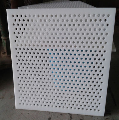 Gıda Endüstrisi için Beyaz PVC Perforated Mesh Panel 0.3-10mm
