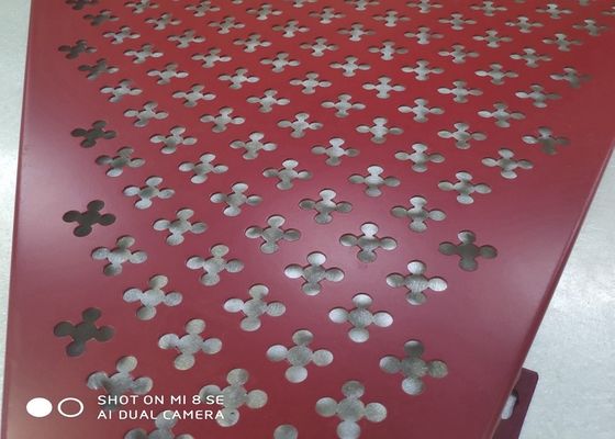 Dekoratif tavan için alüminyum delikli metal tabakası Siyah Yeşil Altın