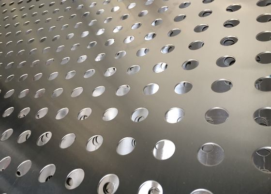 4 * 8ft paslanmaz çelik düz yuvarlak delikli desenli delikli levha