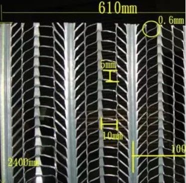 İç Duvarlar için Korozyona Dayanıklı ve Yangına Dayanıklı Özelliklere Sahip Galvanizli Çelik Genişletilmiş Metal Sıva