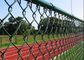 Spor Bahçesi için Elmas 8Ft 9 Ölçer Zincir Bağlantı Çit PVC Kaplı