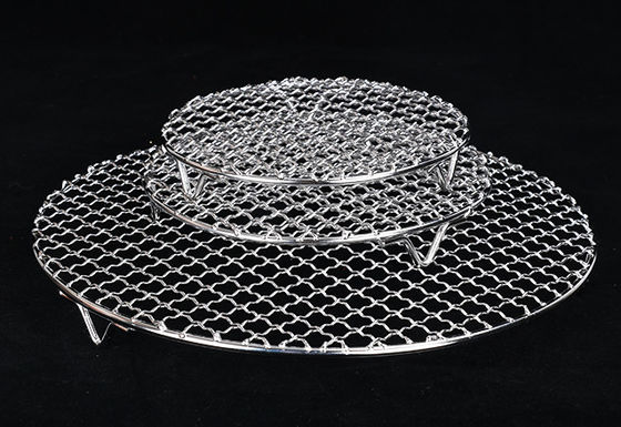 Paslanmaz çelik BBQ Crimped Wire Mesh 304 316 430 Gıda sınıfı
