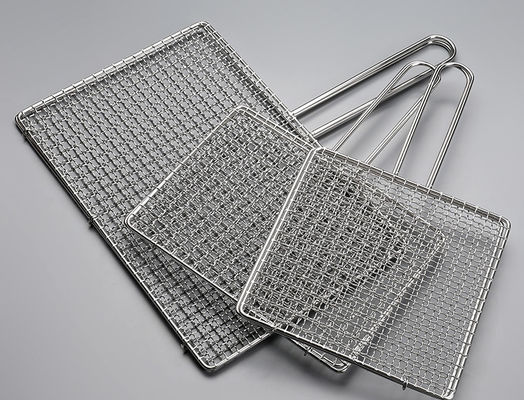 Paslanmaz çelik BBQ Crimped Wire Mesh 304 316 430 Gıda sınıfı