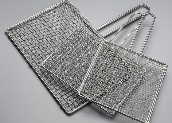 Paslanmaz Çelik 304 BBQ Grill Tel Ağı 450x600mm Gıda Sınıfı
