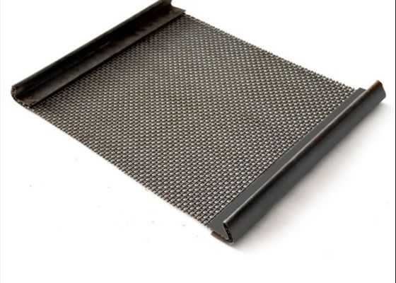 65Mn Karbon Çelik Crimped Dikiş Tel Ağı Crusher Ekranları için