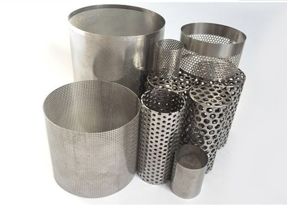 Paslanmaz Çelik 316 Delikli Metal Örgü Filtre Borusu 20mm-2000mm