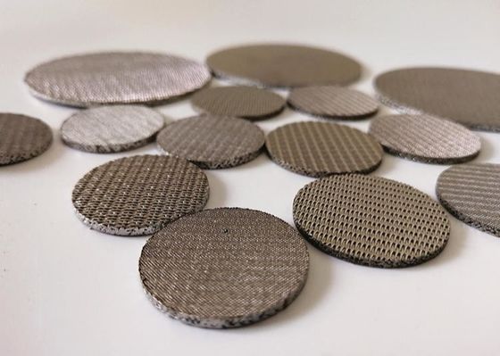 1 Mikron Sintered Paslanmaz Çelik Filtresi 304 316L 0.5-200um Gözenek