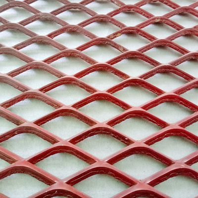 Eskrim Yükseltilmiş Genişletilmiş Metal Elmas Örgü Karbon Çelik 3.14lbs Izgara Izgarası