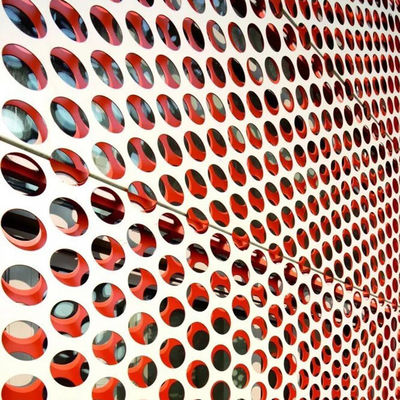 Balkon için 20 ölçümlü yuvarlak delikli perforasyonlu metal ağ levhası
