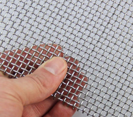 Titreşimli Elekler için SUS 304 Paslanmaz Çelik Kıvrımlı Dokuma Tel Örgü