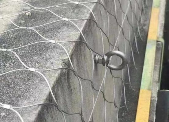 Zoo Korkuluk için 2mm Kalınlık 304 Ss Halat Mesh Dekoratif