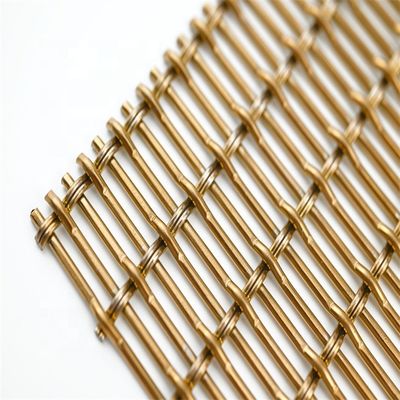 1mm Mimari Metal Hasır Dokuma Tip Kıvrımlı Dekoratif Ekran Paneli